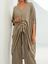 Loose Fashion Silk Pleated Lrregular T-Shirt